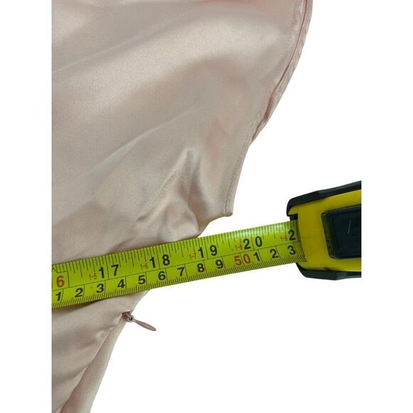 Zara Womens Midi Dress Pink Satin effect Size M Short Sleeve 2330/399 NWT - Picture 15 of 16